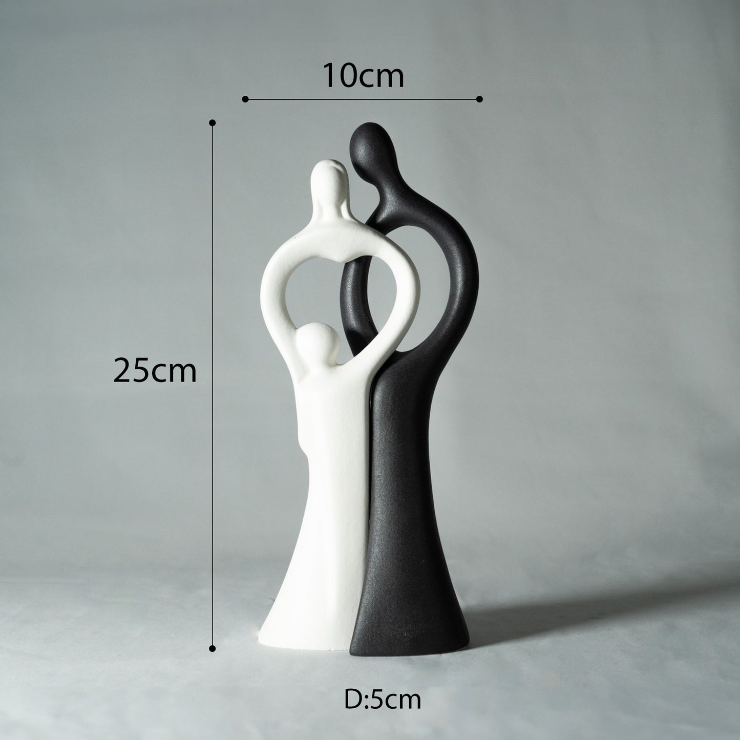 ファミリーモチーフ オブジェ「BEAUTIFUL FAMILY」インテリア 置物 セラミック製 結婚祝い 出産祝い モノトーン