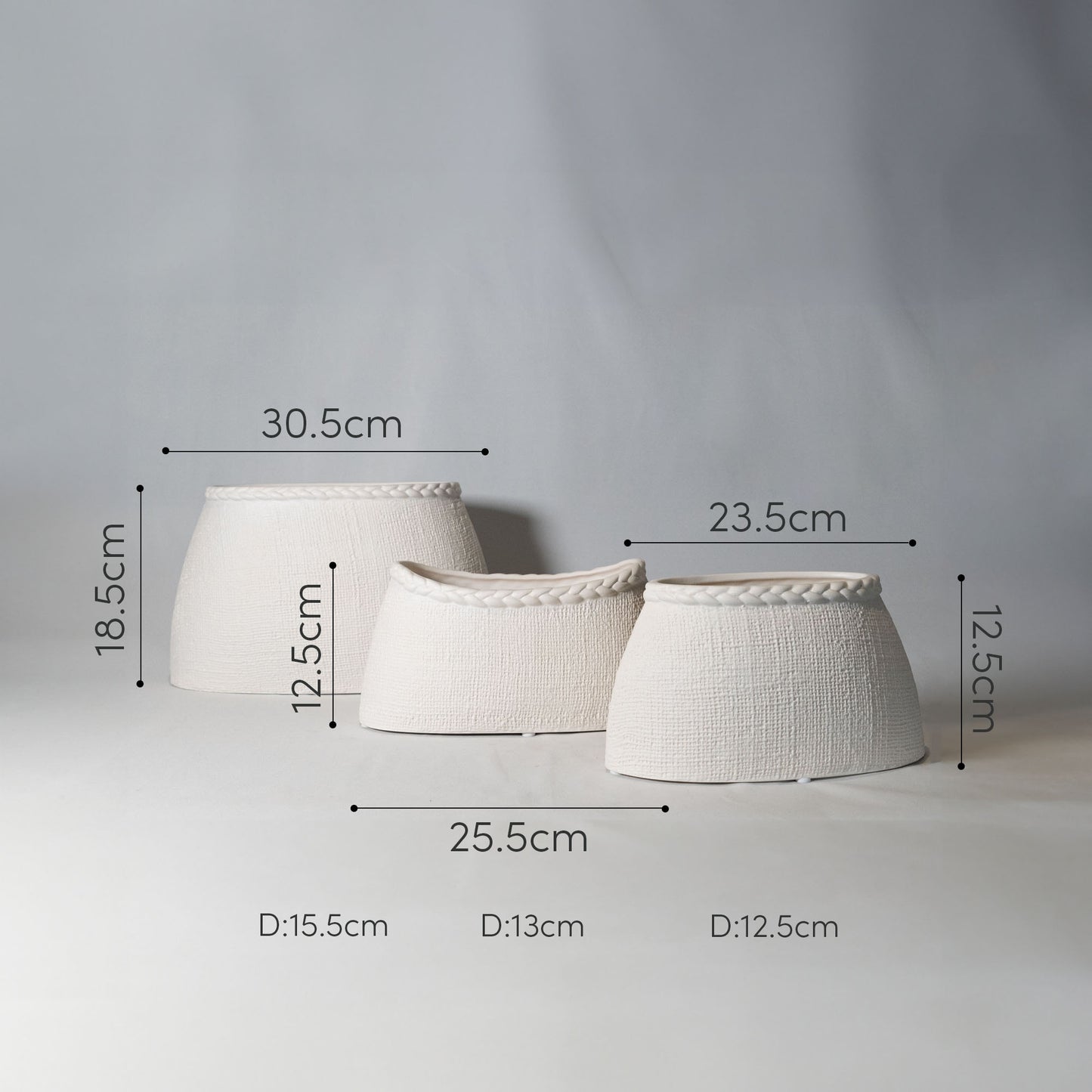 ノルディックスタイル フラワーポット「COUNTRY BASKET POT」鉢 セラミック製 北欧 ミニマルデザイン