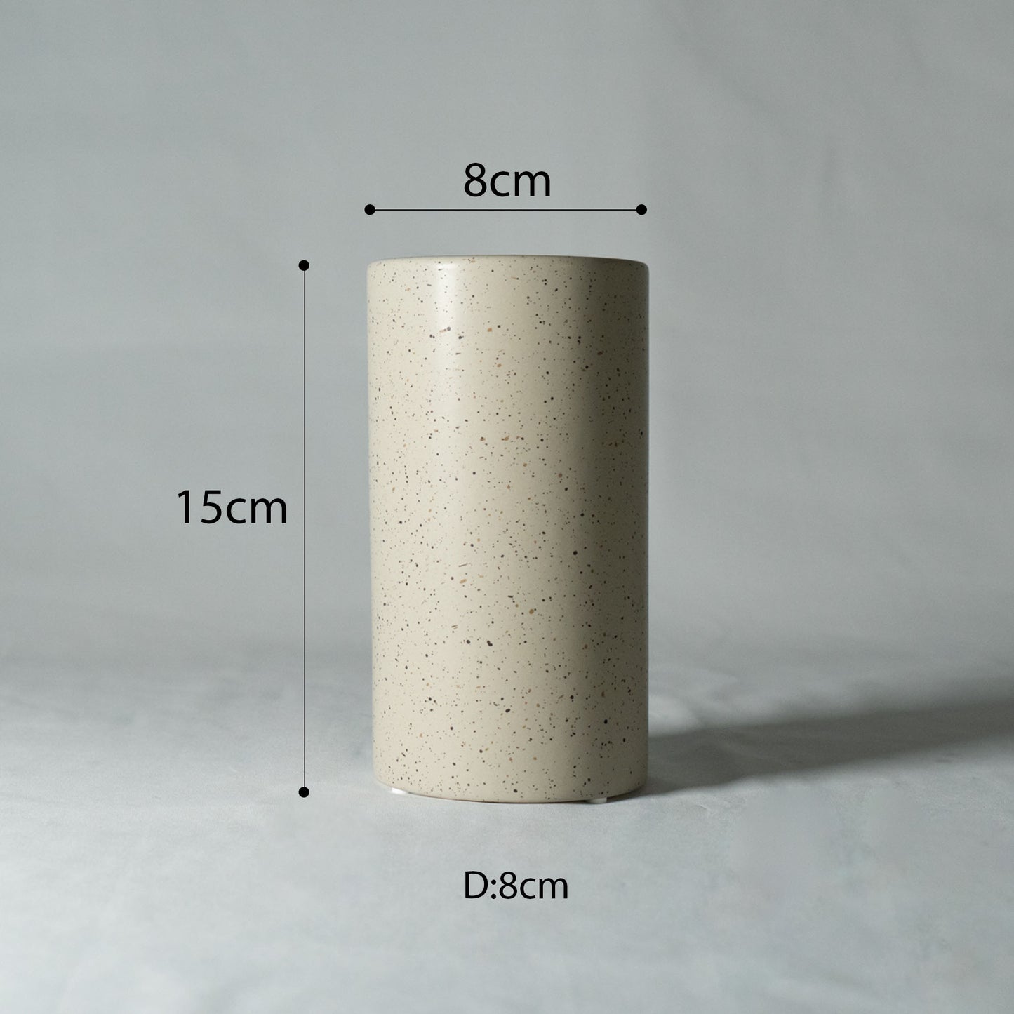 シンプル フラワーベース「CYLINDER VASE」花瓶 セラミック製 ミニマル
