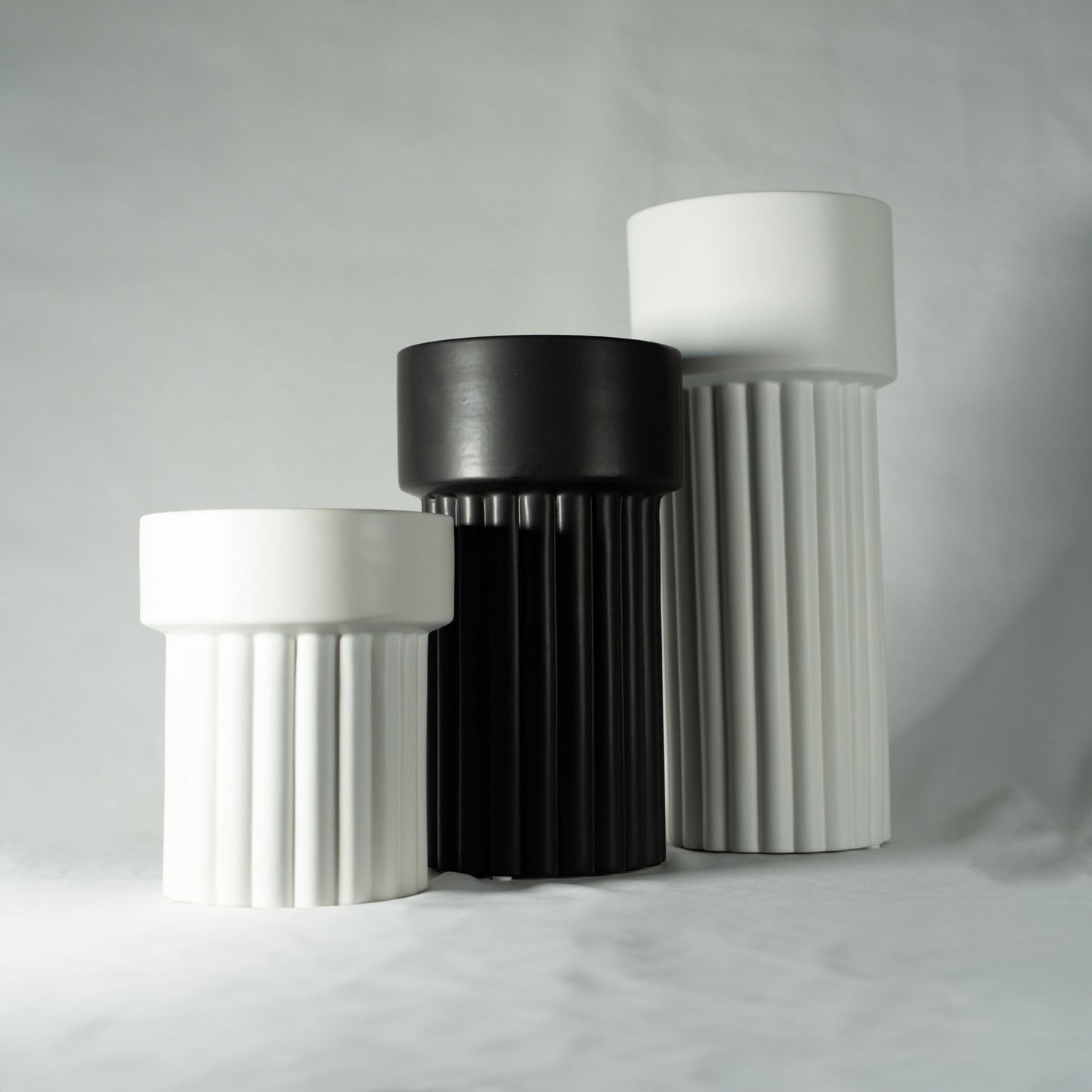 Simple Flower Base "DUAL DESIGN VASE" Ceramic Vase