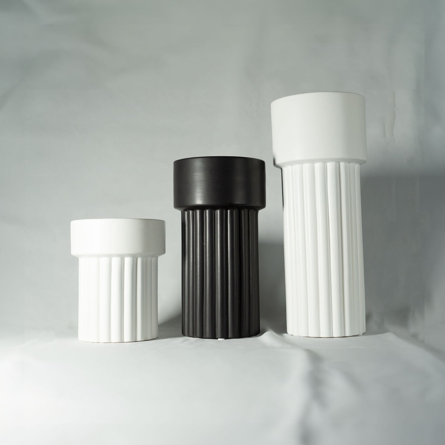Simple Flower Base "DUAL DESIGN VASE" Ceramic Vase