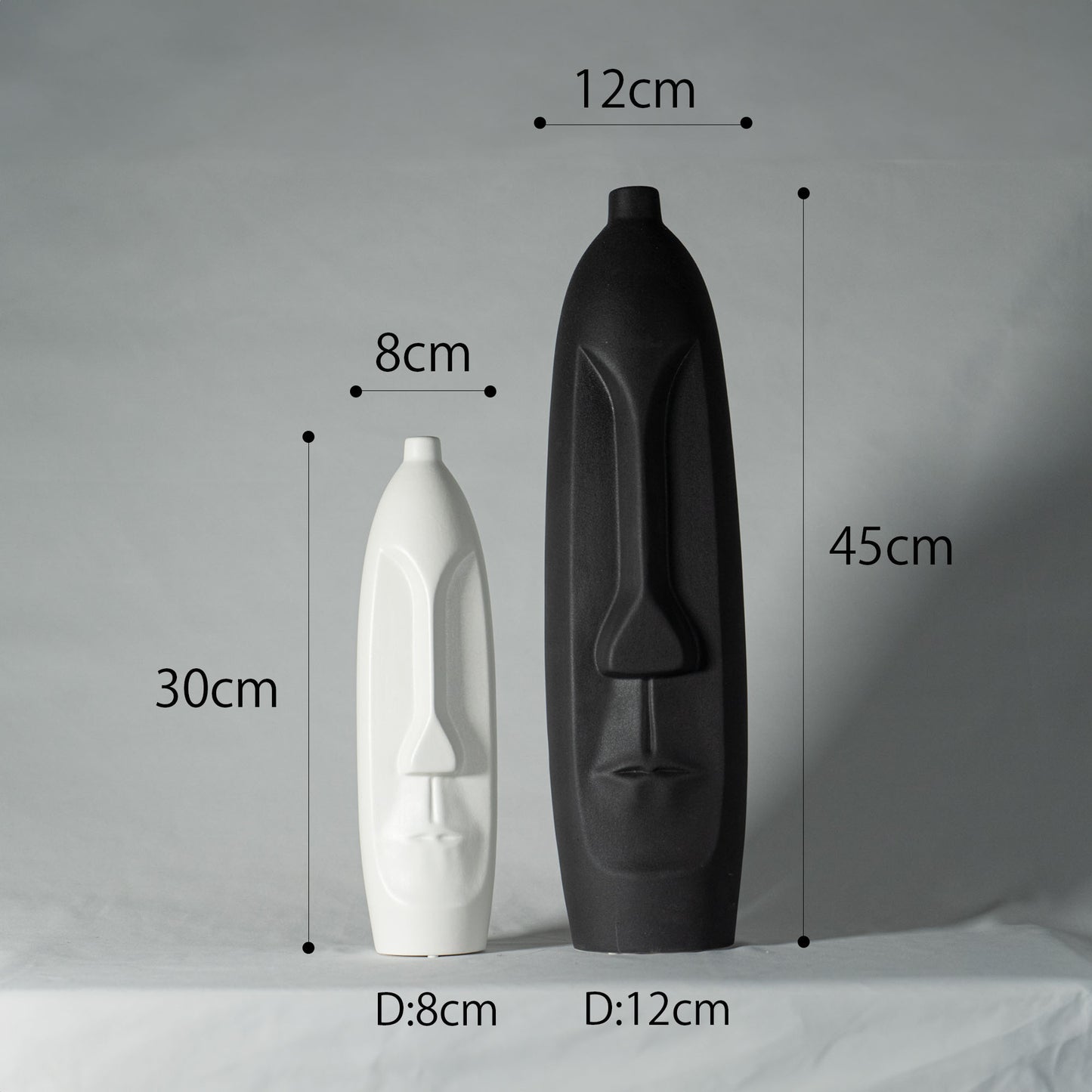 ユニーク 人モチーフ フラワーベース 「GRUMP」 セラミック製 花瓶 個性的 一輪挿し