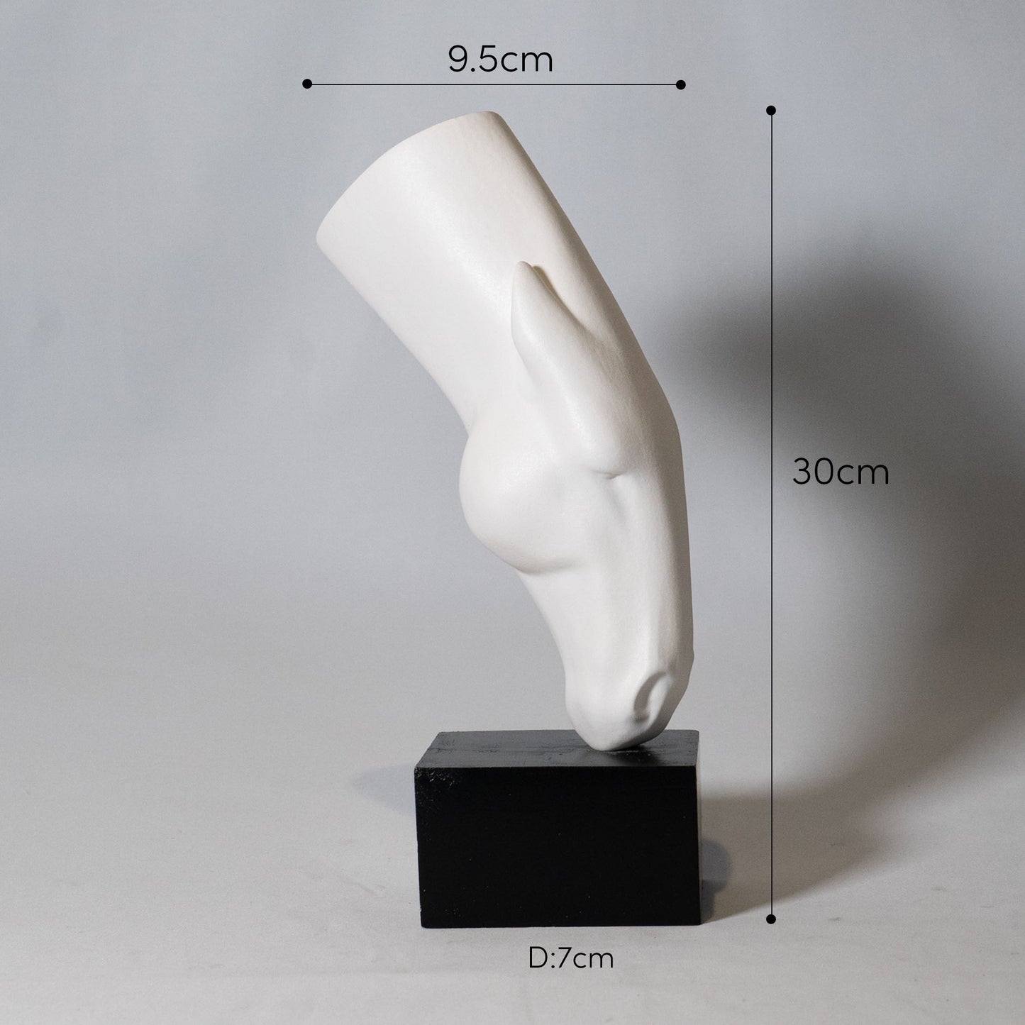 馬モチーフ インテリア「HORSE DE FIGURE」置物 オブジェ 植木鉢フラワーポット セラミック製