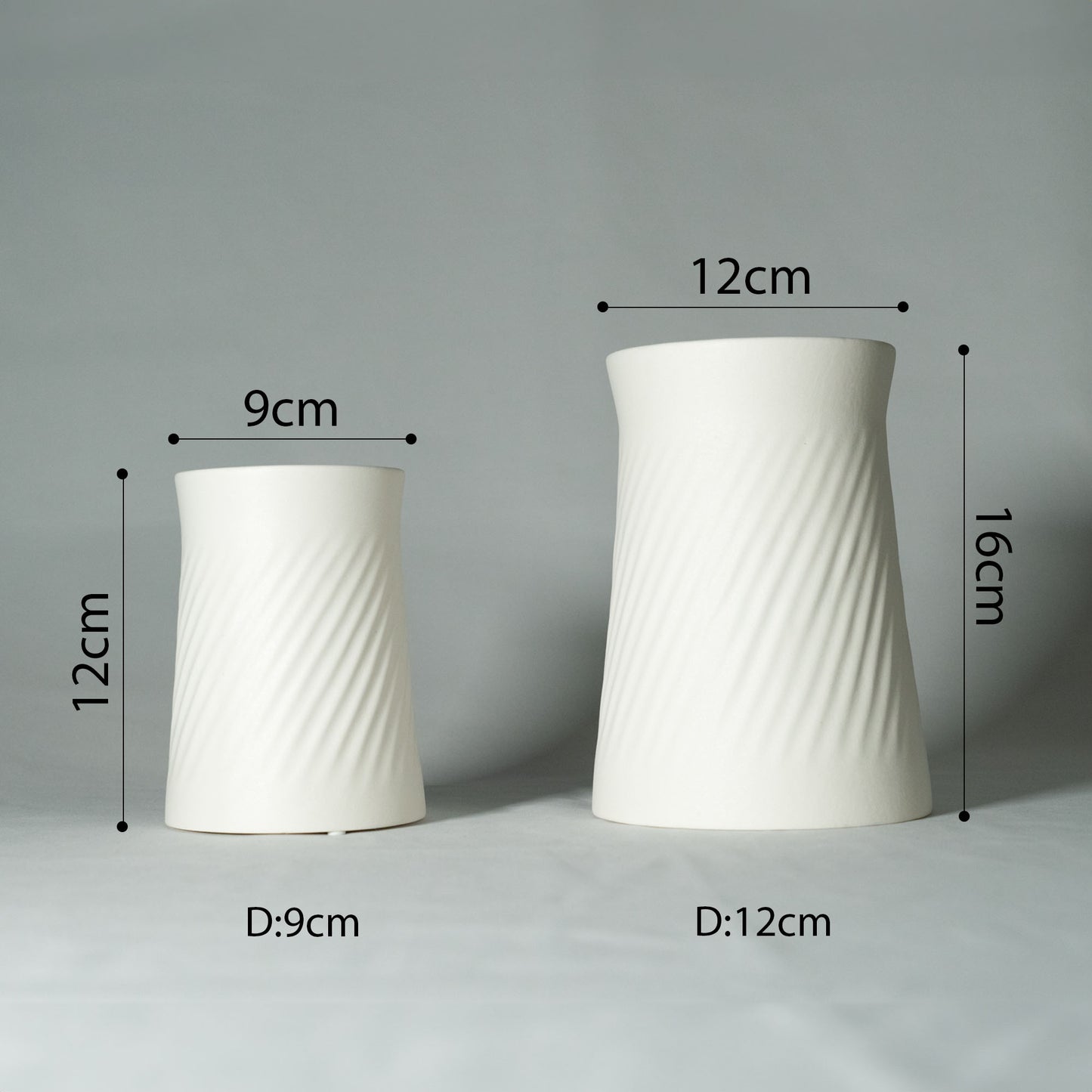 シンプル フラワーベース「MILANO VASE」 セラミック製 花瓶 小ぶり