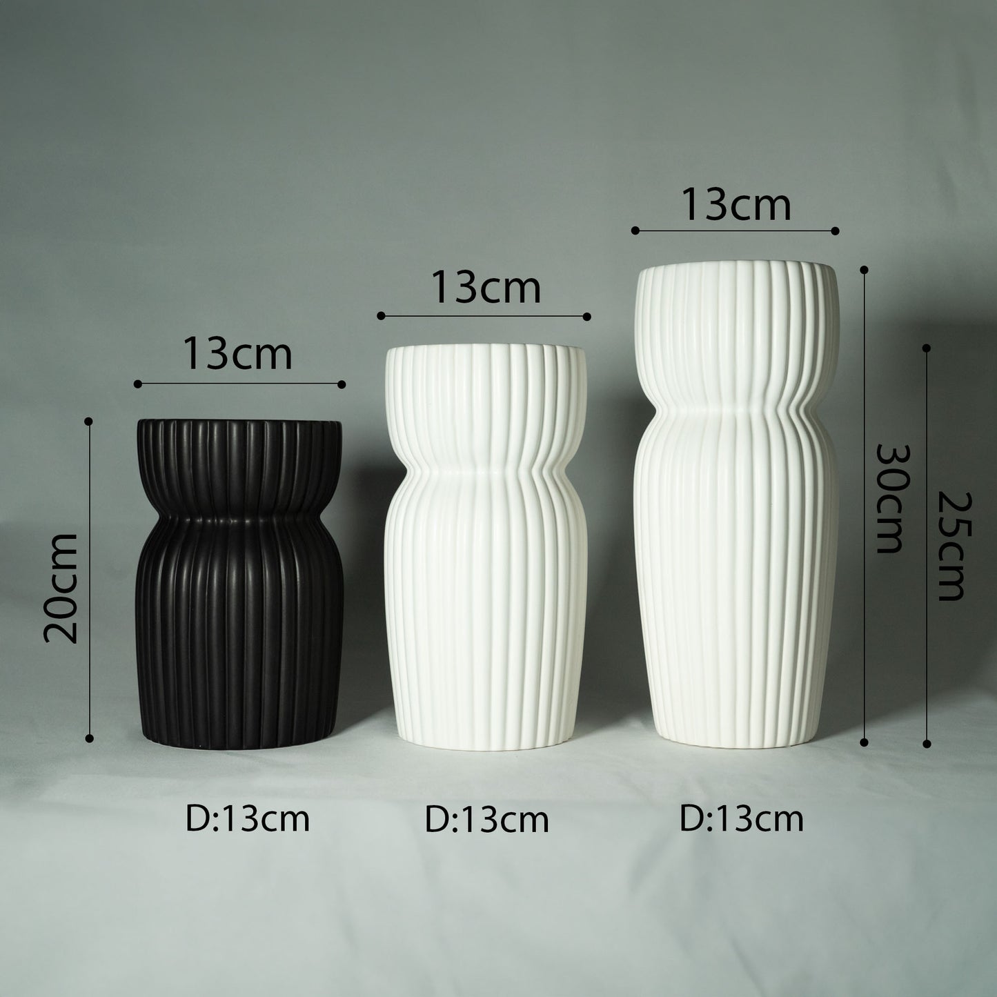 ノルディックスタイル フラワーベース 「SWEET VERTICLE」 セラミック製 花瓶