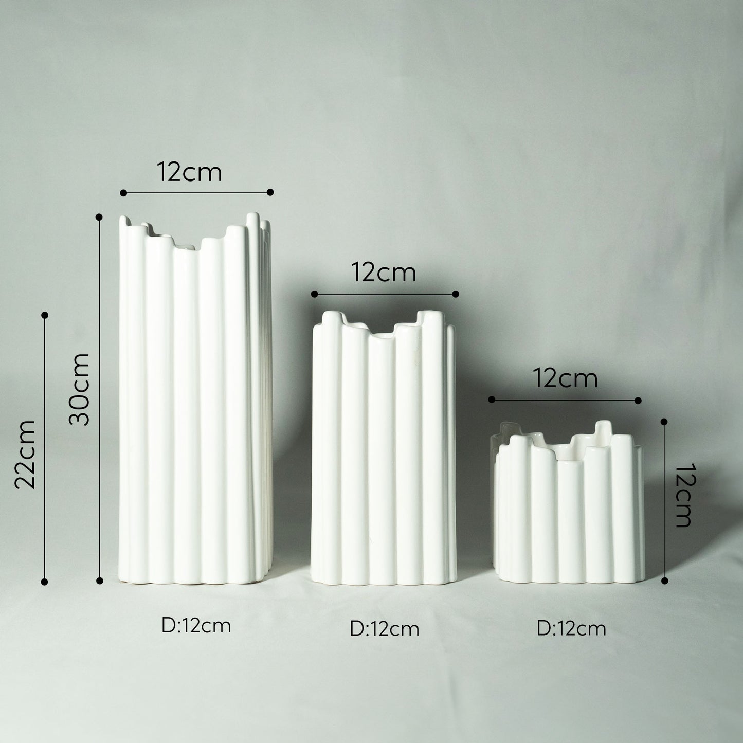 ノルディックスタイル フラワーベース「VERTICAL VASE」 花瓶 セラミック製品 北欧 モノトーン