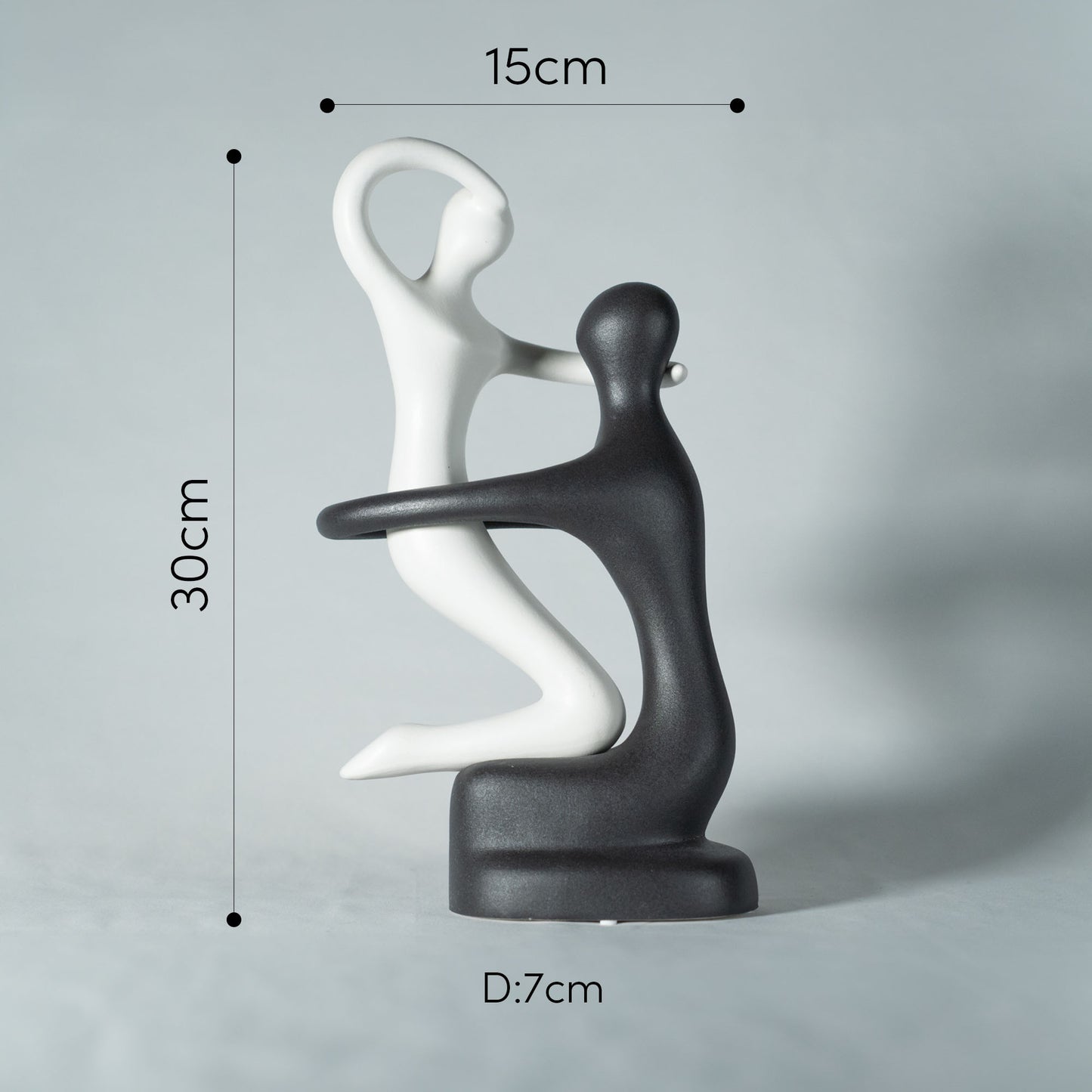 カップル モチーフ オブジェ「EMOTION COUPLE」 インテリア セラミック製 置物