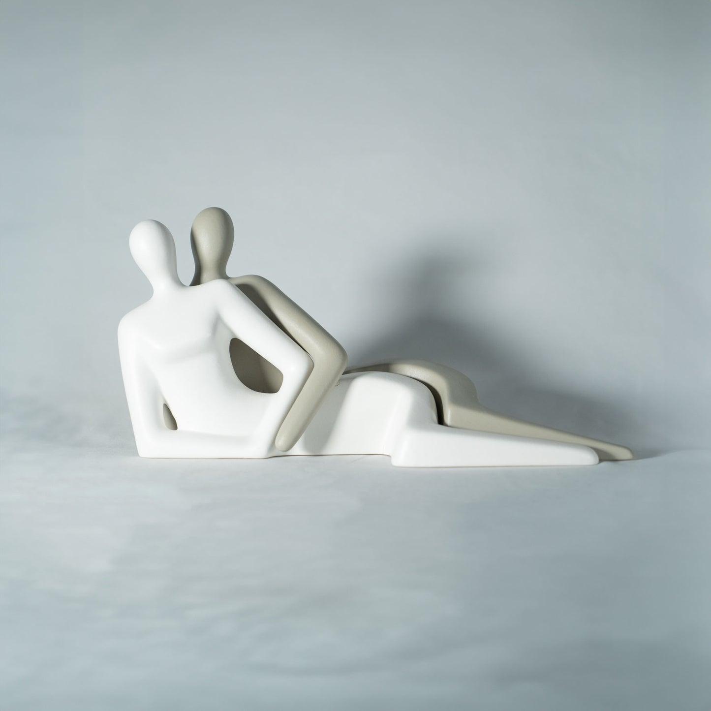 Couple motif "LYING COUPLE" Interior ceramic object figurine 