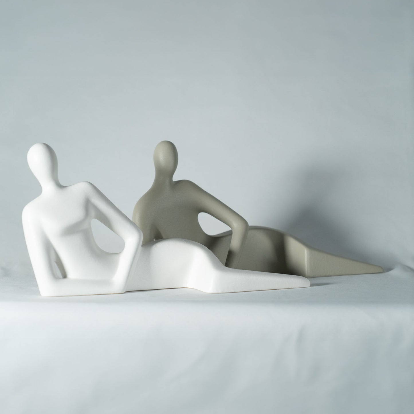 Couple motif "LYING COUPLE" Interior ceramic object figurine 