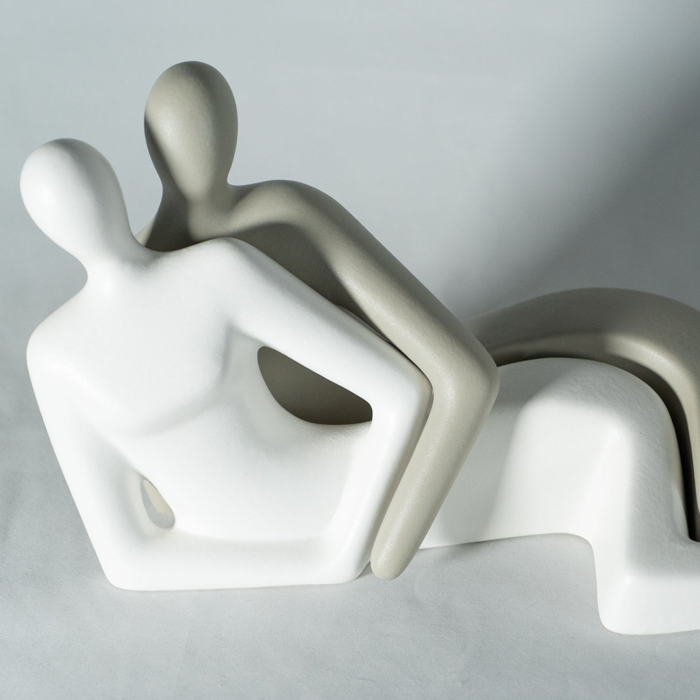 Couple motif "LYING COUPLE" Interior ceramic object figurine 